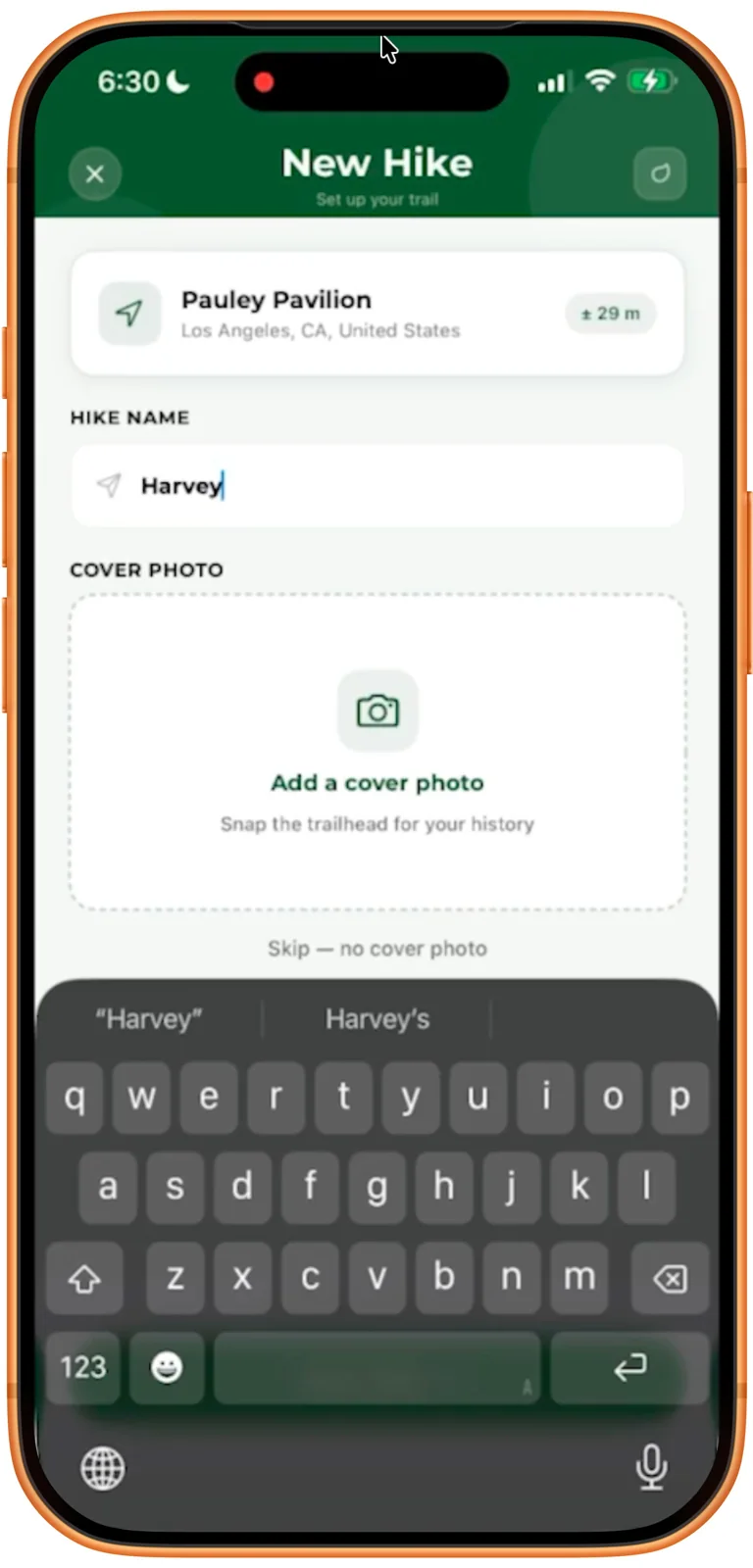 Go Trail app screenshot 1