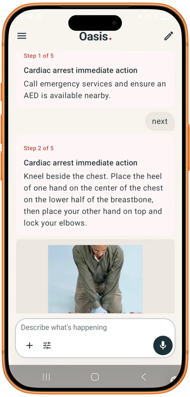 Oasis app screenshot 5