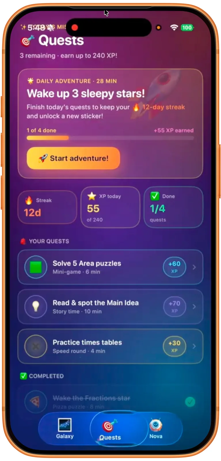KNOVA app screenshot 2