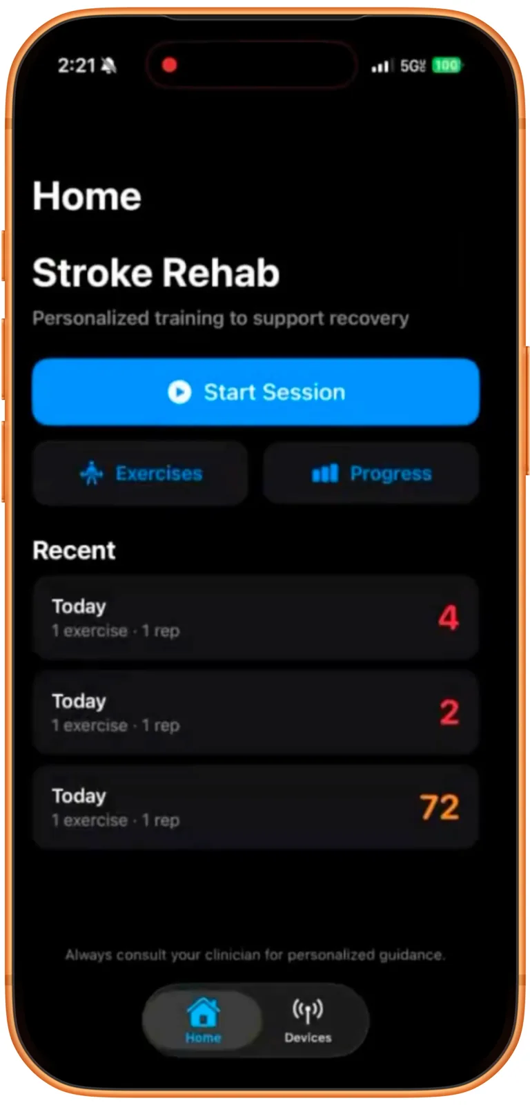 Physio app screenshot 3