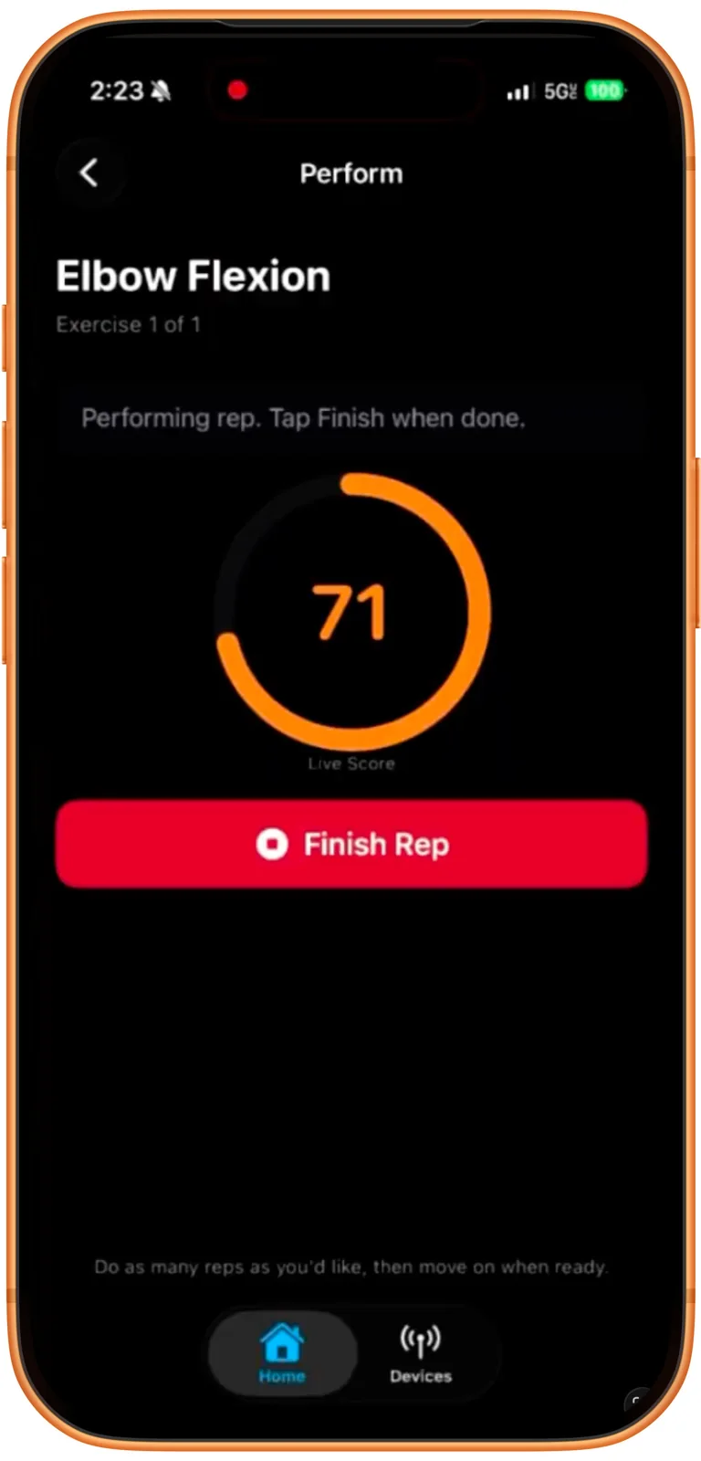 Physio app screenshot 1