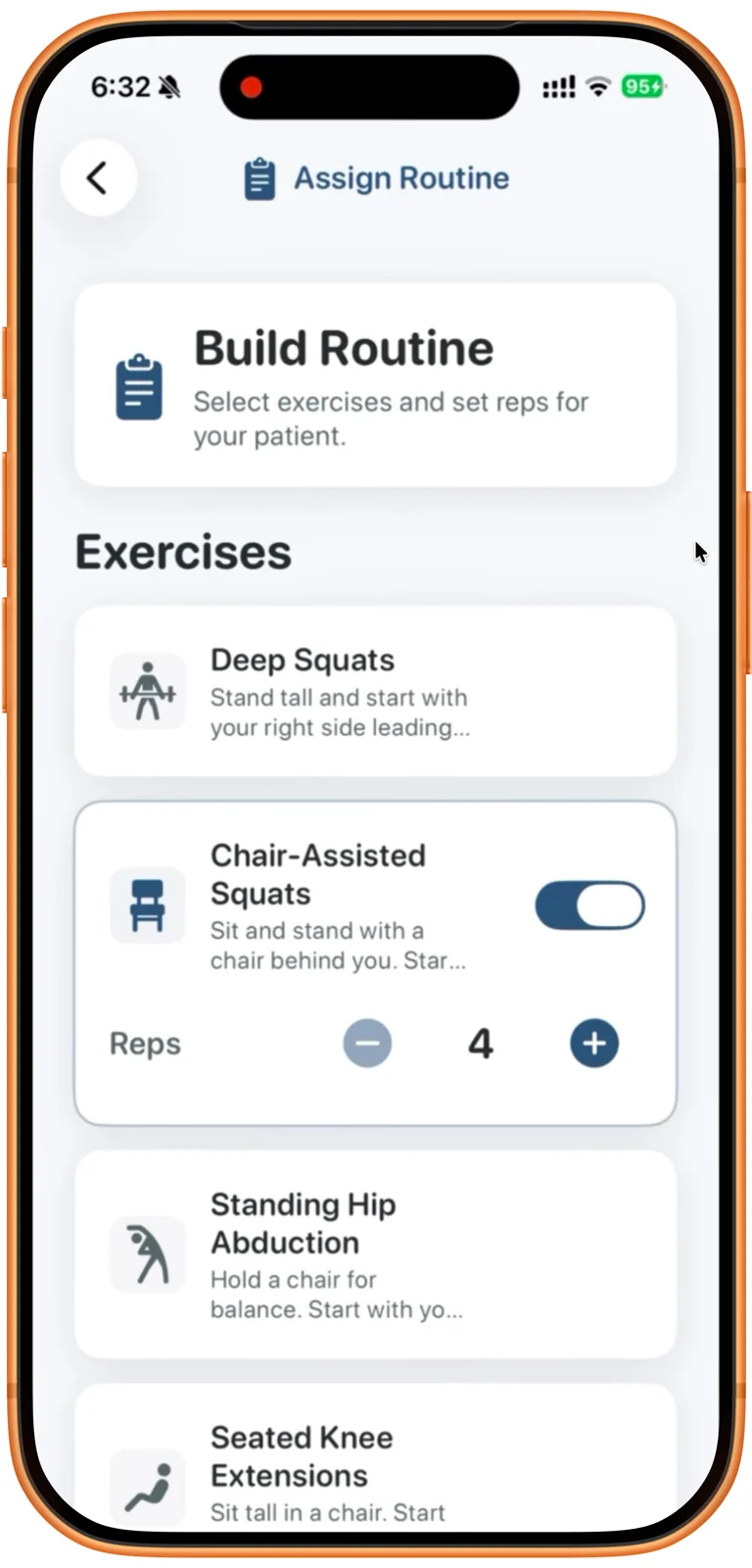 Physiopal app screenshot 1