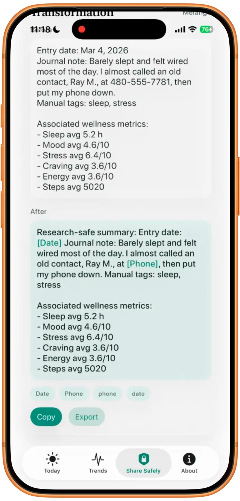 Sumisense app screenshot 2